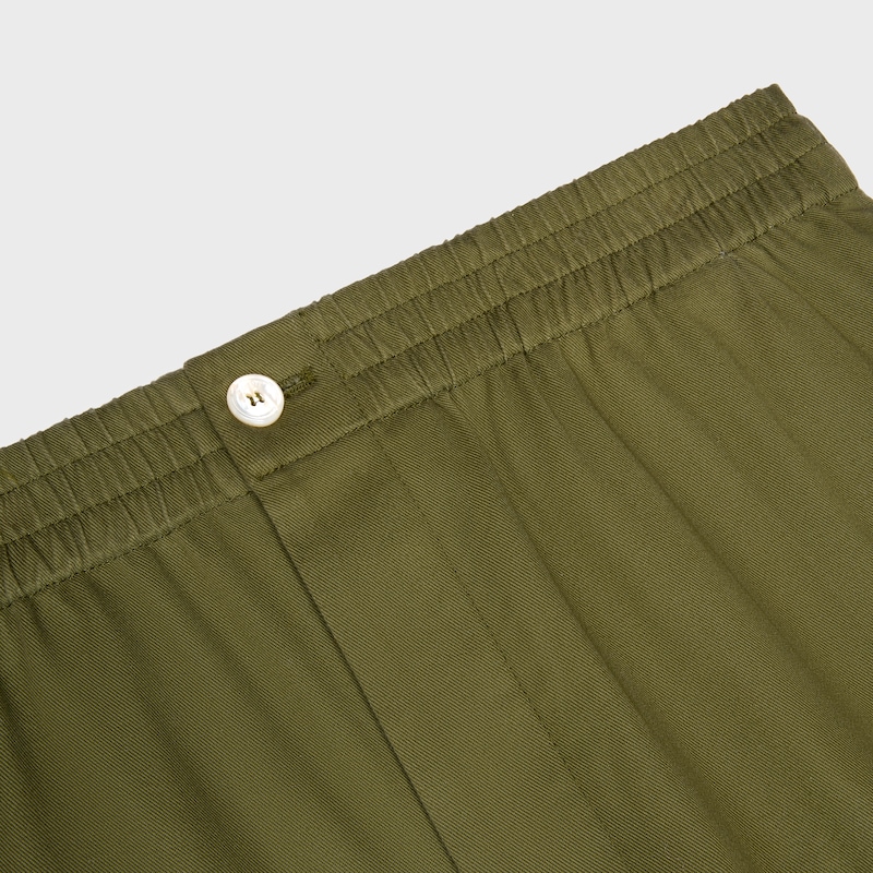 Pantaloni in twill di cotone - Cammello chiaro -  - 1 | CELINE