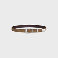 ミディアム 25MM ウエスタンベルト / ワックスエフェクト スエードカーフスキン - ブラウン -  - 1 | CELINE