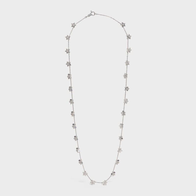 Etoile Celine Multi Stars Necklace in White Gold and Diamonds - White Gold and White - OTHER LINES - 1 | CELINE