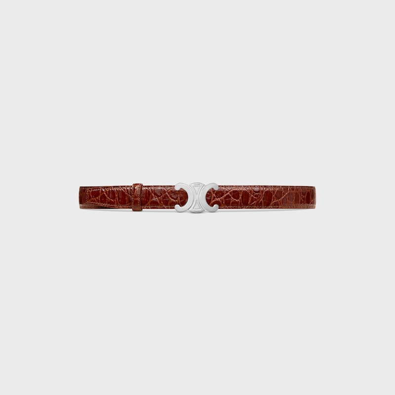 lani&egrave;re de ceinture r&eacute;versible 25MM Taurillon et Veau fa&ccedil;on crocodile -  -  - 1 | CELINE