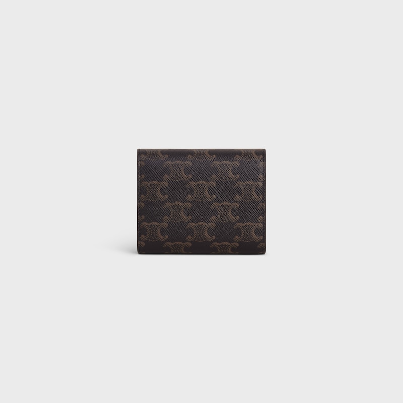 Tri-fold Wallet IN Triomphe Canvas - BLACK - TRIOMPHE CANVAS COLLECTION - 1 | CELINE