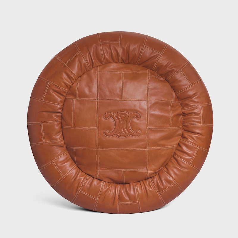 Dog matress in smooth calfskin - TAN - DOG ACCESSORIES - 1 | CELINE