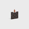 MIRROR WITH POUCH IN TRIOMPHE CANVAS AND CALFSKIN - TAN - BEAUTY ACCESSORIES - 2 | CELINE