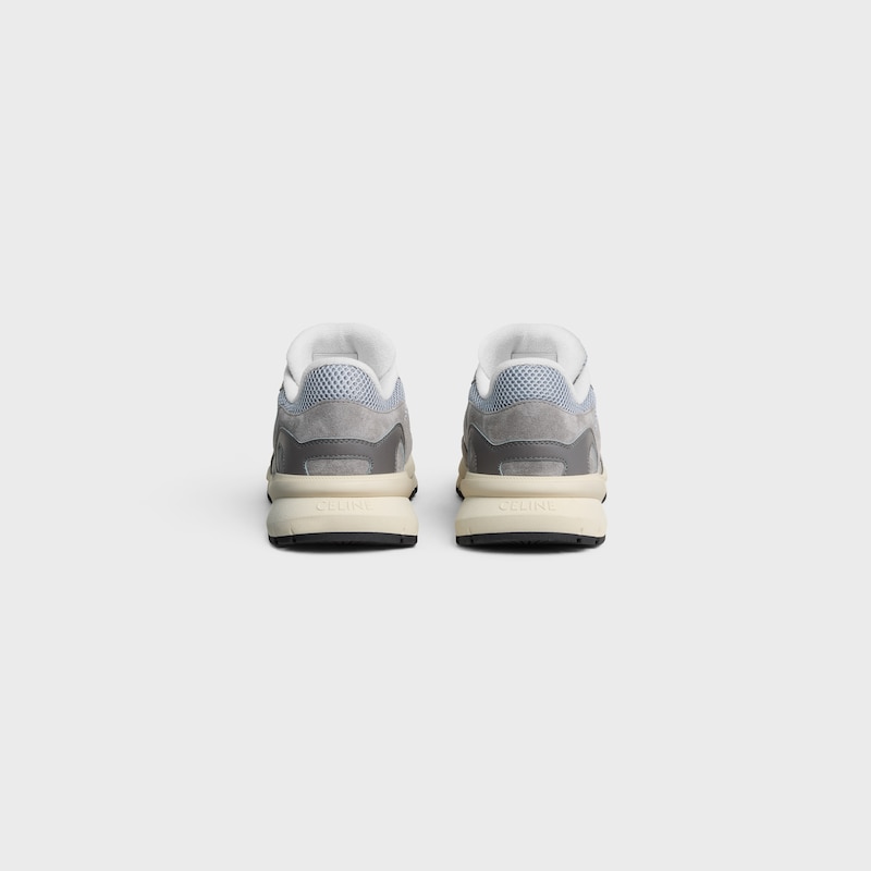RUNNER SNEAKER IN CALFSKIN, SUEDE CALFSKIN AND MESH - GREY / ECRU -  - 1 | CELINE