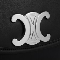 MEDIUM BESACE TRIOMPHE IN SUPPLE NATURAL CALFSKIN - BLACK - NEW - 1 | CELINE