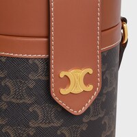 champagne case in triomphe canvas and calfskin - TAN - HOME - 1 | CELINE