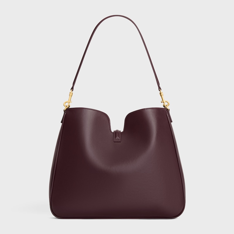 MEDIUM CAMILLE 16 SOFT BAG IN SMOOTH CALFSKIN - DEEP BURGUNDY - HOBO AND TOTE BAGS - 1 | CELINE