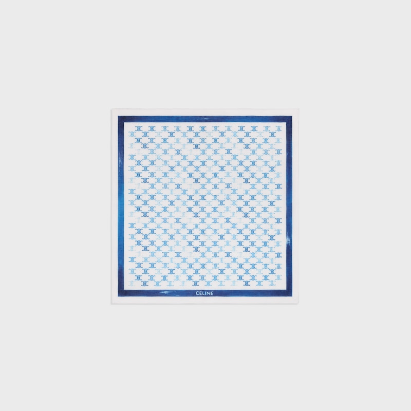 bandana IN cotton - WHITE/BLUE -  - 1 | CELINE