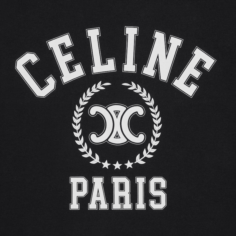 celine tank top IN cotton jersey - BLACK / WHITE -  - 1 | CELINE