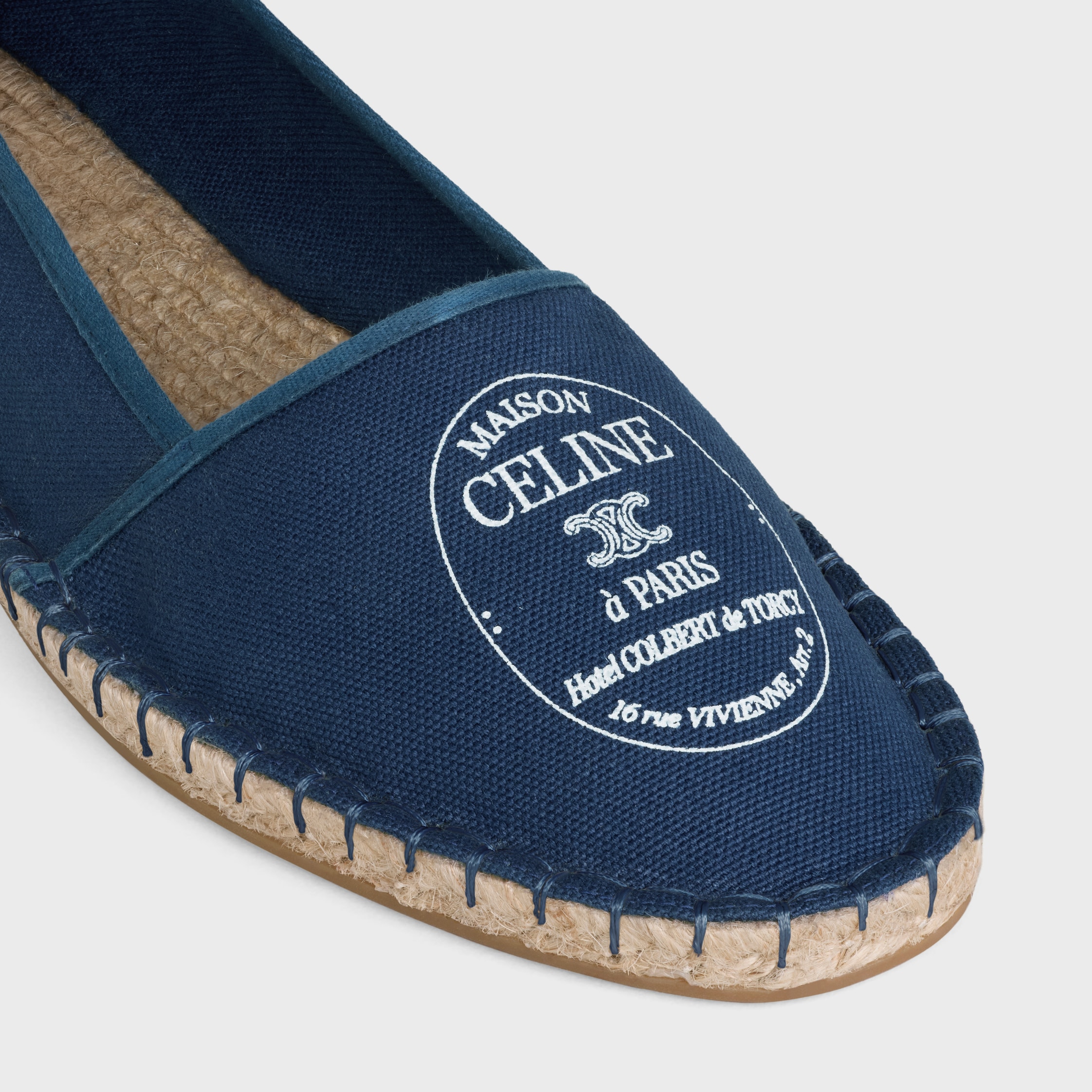 ruru セリーヌ CELINE シューズ 37 ネイビー MAISON CELINE ESPADRILLE IN CANVAS - NAVY | CELINE