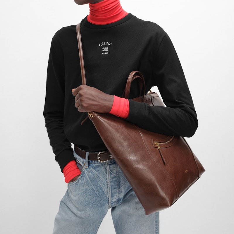 CABAS LUGGAGE竖款手袋 - 栗色 - 手提袋 - 1 | CELINE