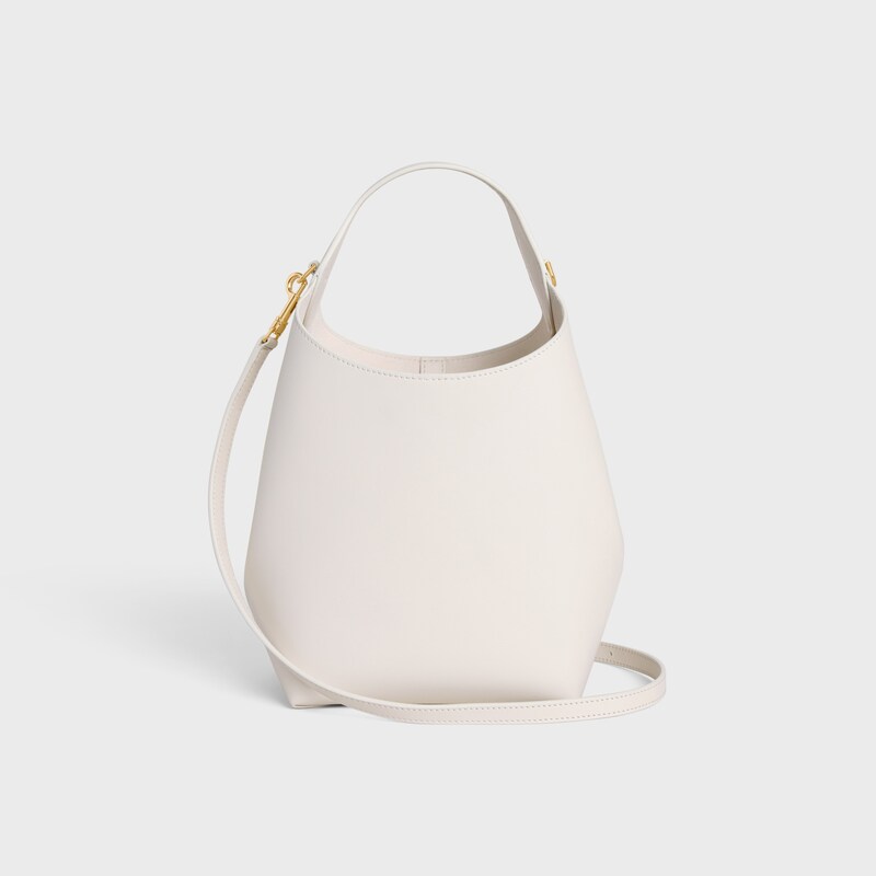 SMALL HOBO IN SUPPLE SMOOTH CALFSKIN - RICE - SHOULDER BAGS - 1 | CELINE