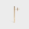 Celine Sentimental Straight Earring in Yellow Gold and Diamond - Yellow Gold and White - FINE JEWELLERY - 3 | CELINE