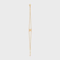Triomphe Suspended Bracelet in Brass with Gold Finish - GOLD -  - 1 | CELINE