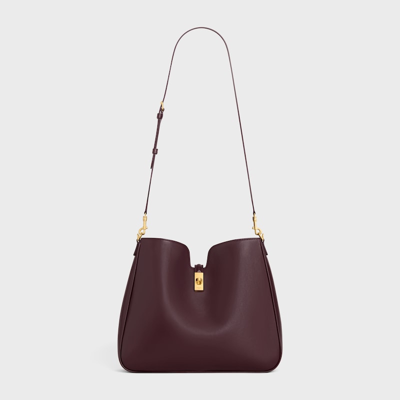 MEDIUM CAMILLE 16 SOFT BAG IN SMOOTH CALFSKIN - DEEP BURGUNDY - HOBO AND TOTE BAGS - 1 | CELINE