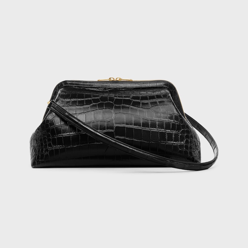 POCHETTE DOCTOR DE PIEL SUAVE DE COCODRILO MARINO - NEGRO - BOLSOS EN BANDOLERA - 1 | CELINE