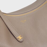 LARGE CELINE LULU IN Grained calfskin - SOURIS - NEW - 1 | CELINE