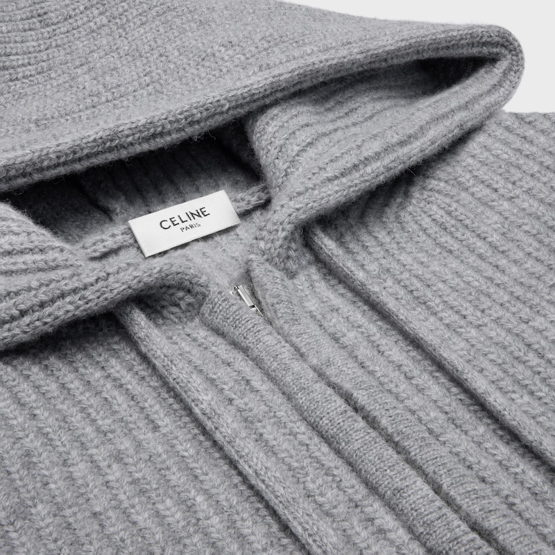 连帽卫衣 - 中灰色 -  - 1 | CELINE
