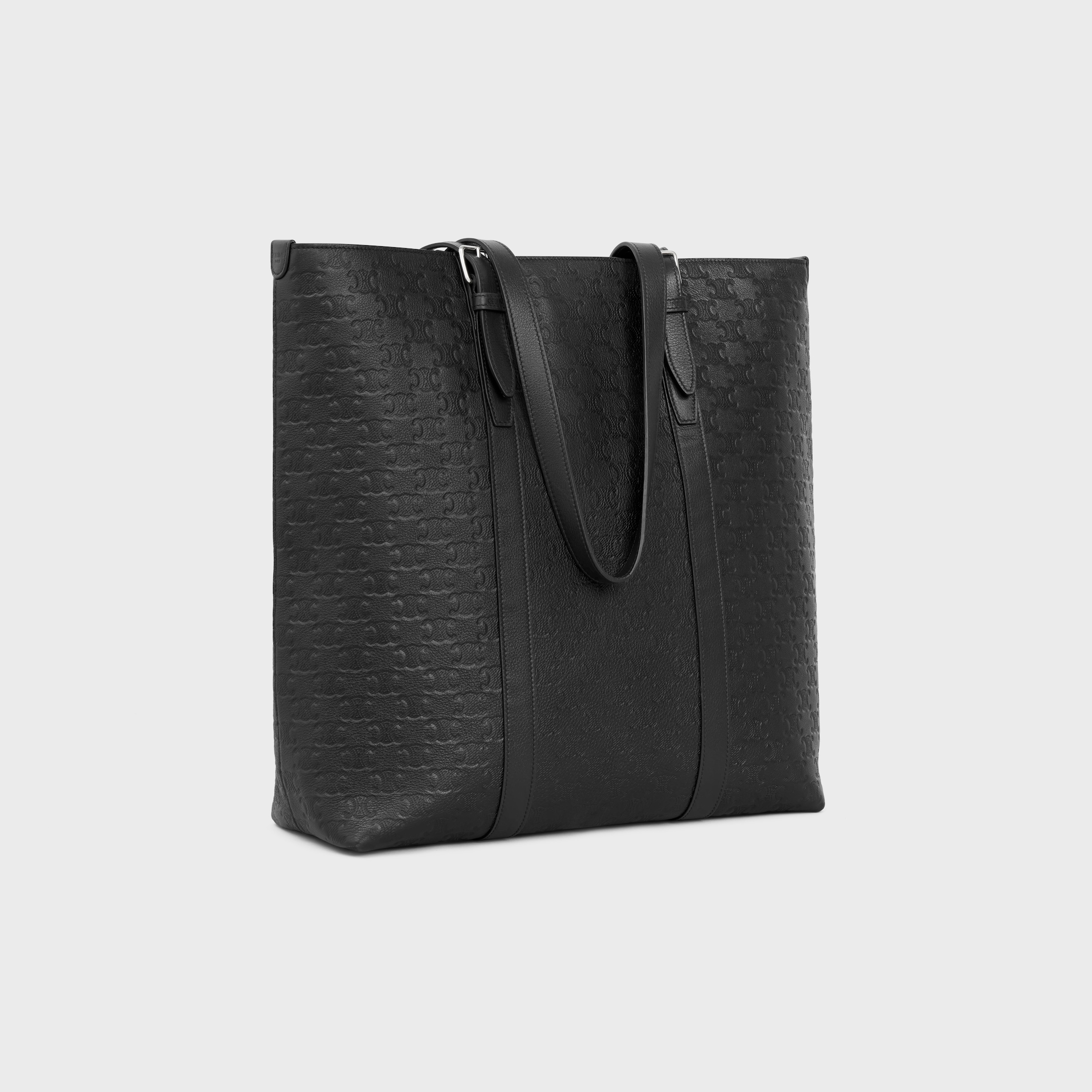 バックル付きカバ / トリオンフのエンボス加工入りカーフスキン