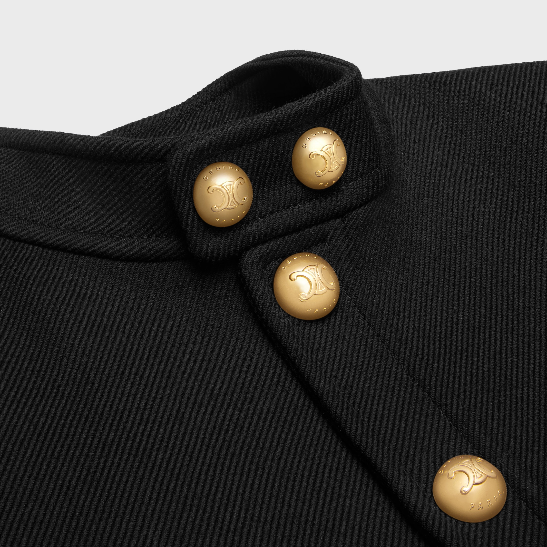 関税込 Celine VIVIENNE JACKET IN WOOL TWEED 2V79V671Y.96CF ヴィヴィエンヌ ジャケット / ウールツイード - カフェ | CELINE