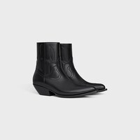 BOOT LEON IN SHINY CALFSKIN - BLACK -  - 2 | CELINE