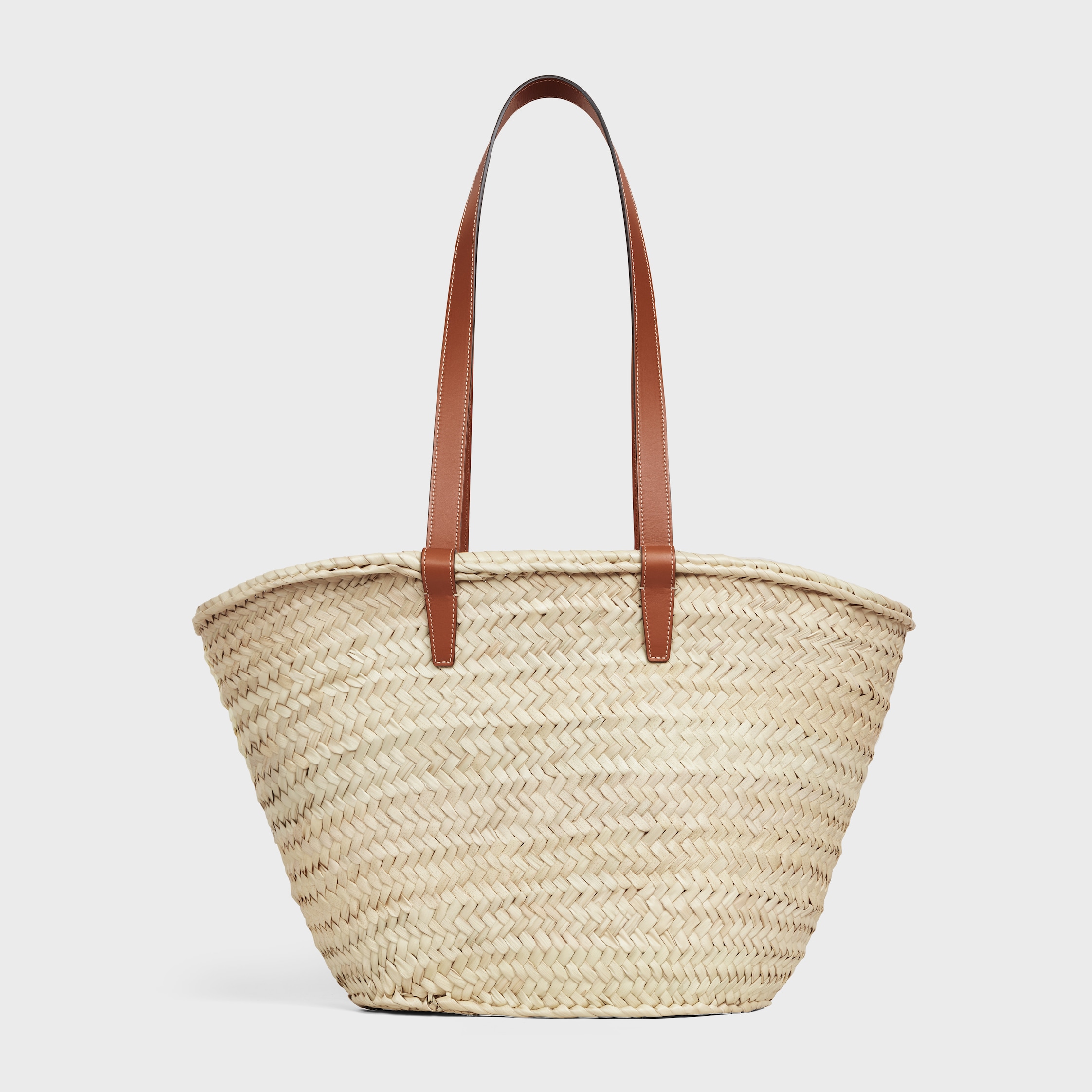 ハンドバッグ Celine Borsa A Mano Panier TEEN SUPPLE CELINE CLASSIC PANIER IN Raffia and calfskin
