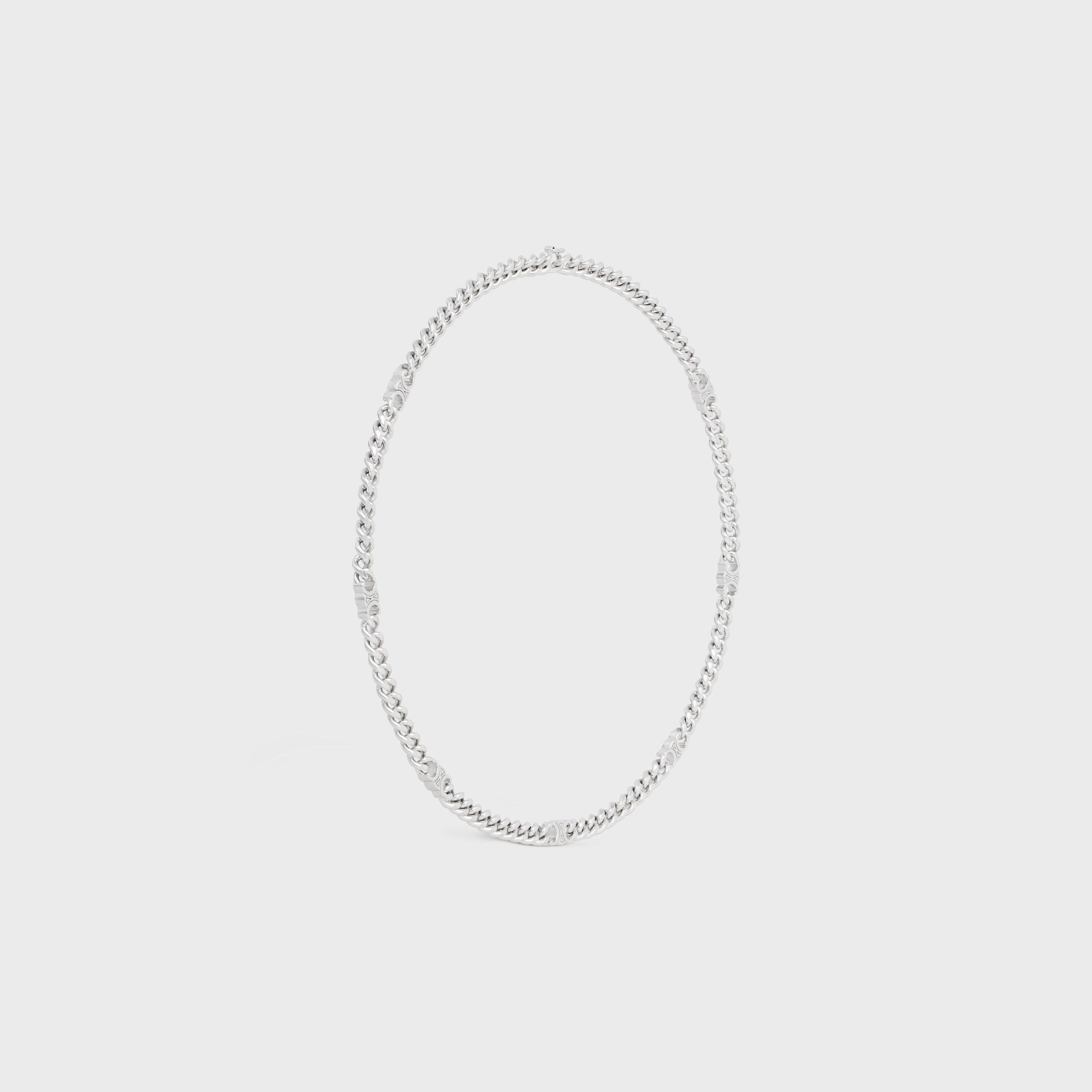 関税・送料込 CELINE トリオンフ スモールグルメット ネックレス CELINE セリーヌ ネックレス Small Gourmette Necklace