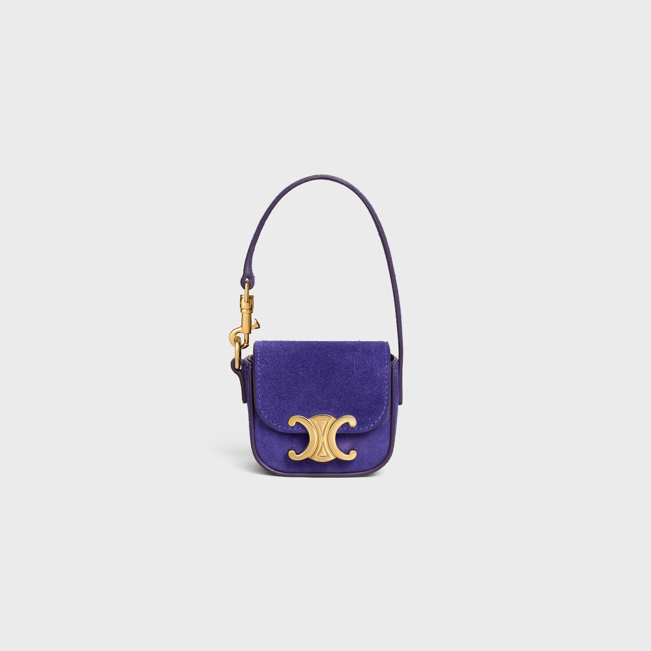 【新品】CELINE　セリーヌ　ピンク　チャーム付き TRIOMPHE セリーヌ （CELINE） スモール フラップ ウォレット