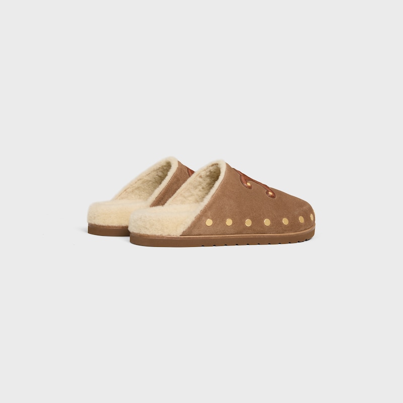 CELINE PITEA CLOG IN Calfskin - PEANUT -  - 1 | CELINE