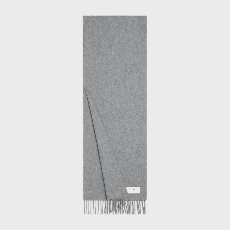 scarf IN cashmere - MEDIUM GREY -  - 1 | CELINE