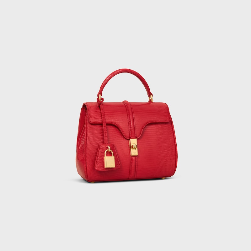MINI 16 IN Lizard - ULTRA RED - MORE LINES - 1 | CELINE