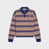 트리옹프 루즈 폴로 - 스트라이프 코튼 - NAVY/ORANGE/ECRU -  - 1 | CELINE