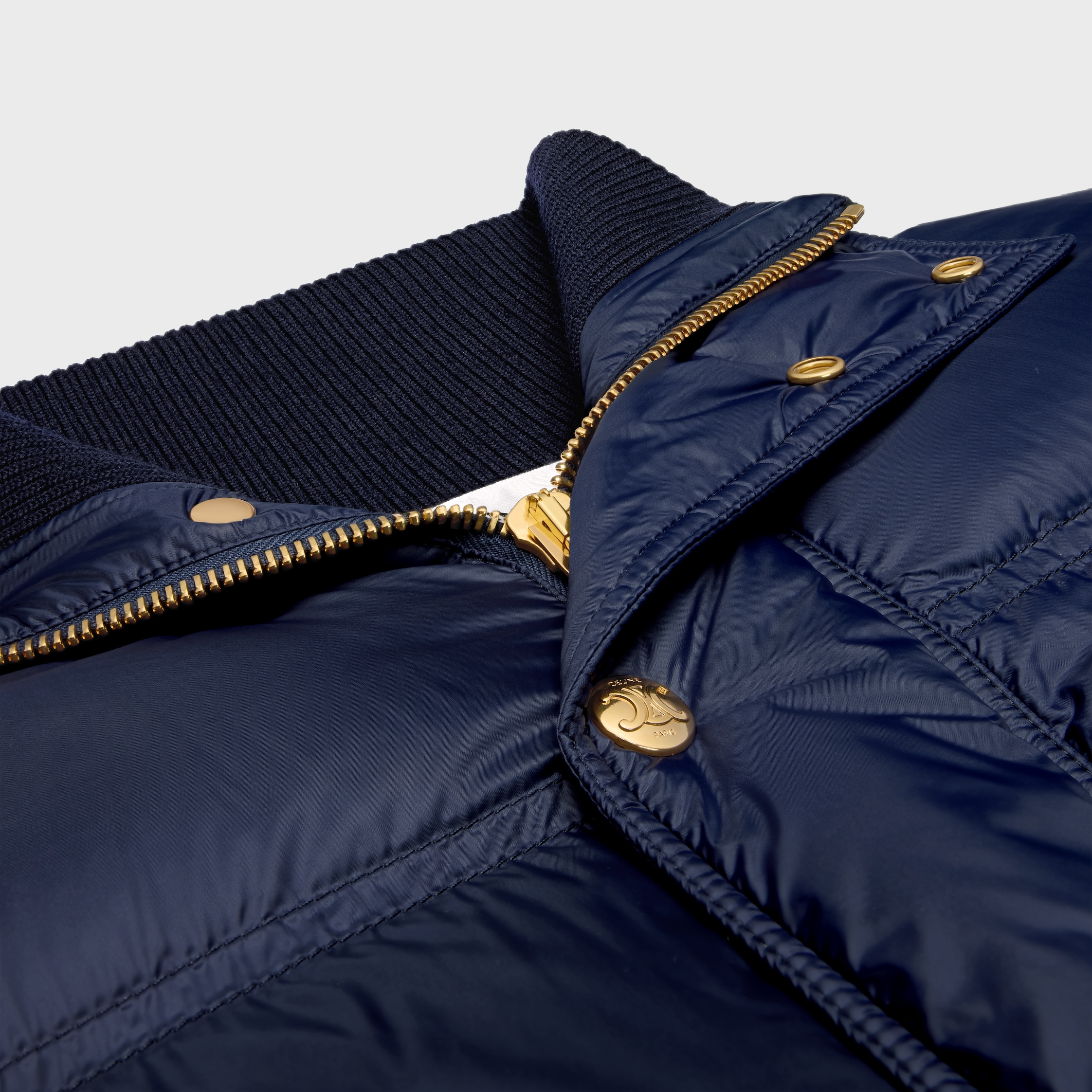 puffer jacket IN light nylon - NAVY | CELINE