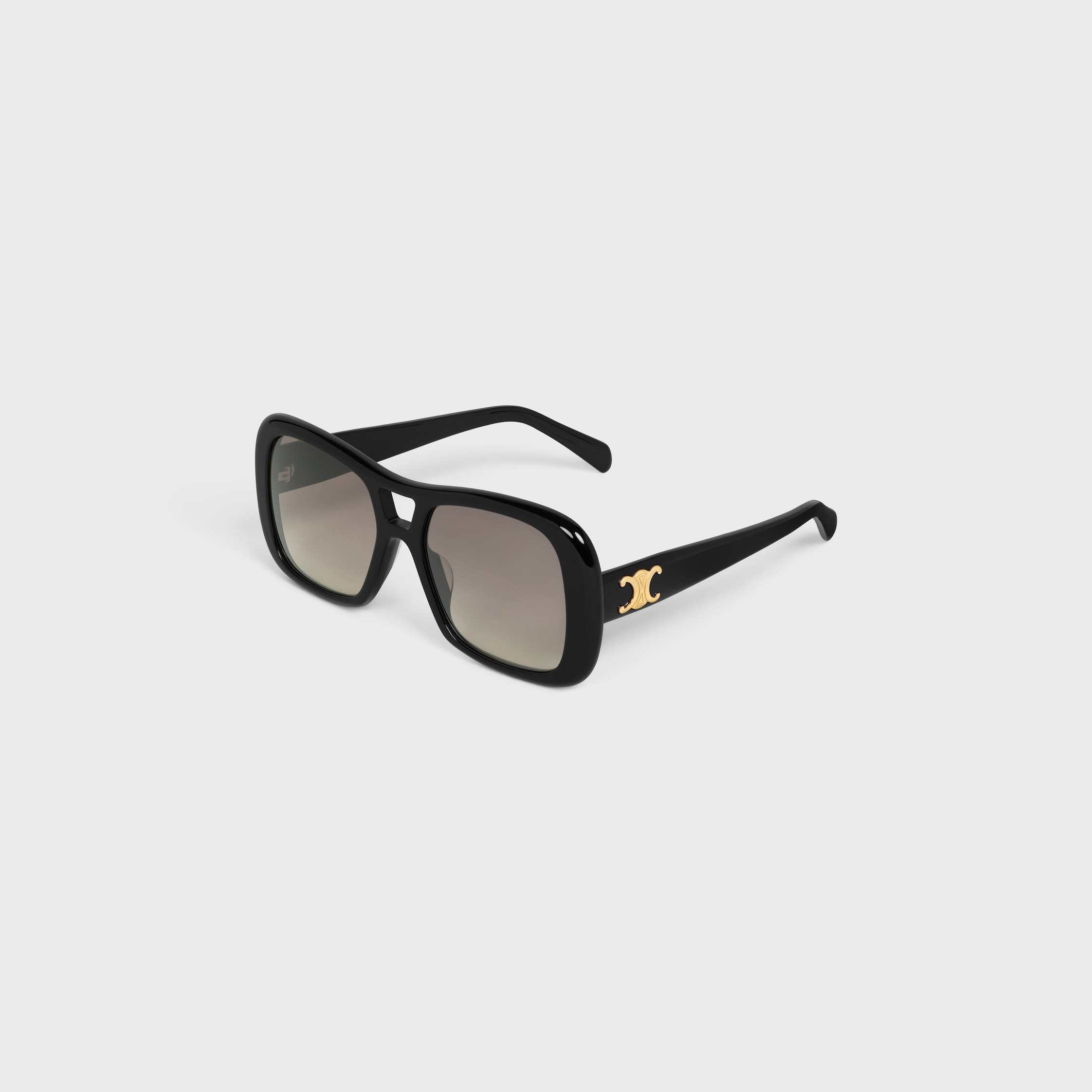 Triomphe 18 sunglasses in Acetate - BLACK | CELINE