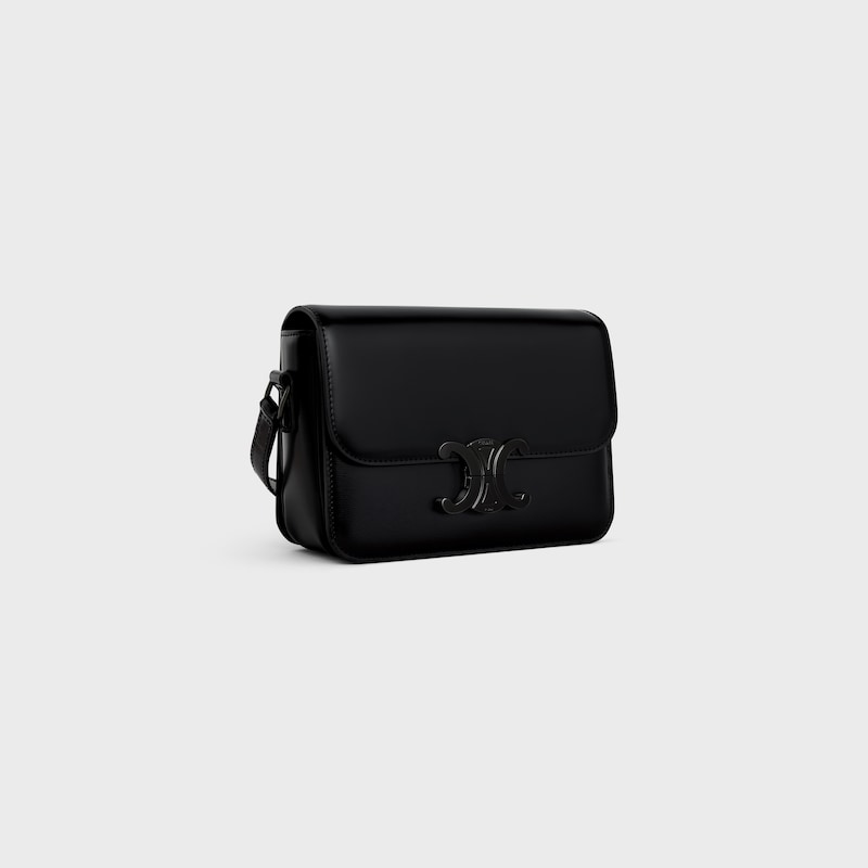 TEEN TRIOMPHE BAG IN Shiny Calfskin - BLACK - GIFT FINDER - 1 | CELINE