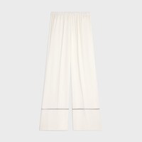 pyjama trousers IN silk satin - IVOIRE -  - 2 | CELINE