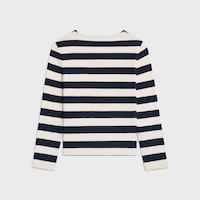 CAMISETA TRIOMPHE MARINIÈRE DE PUNTO DE ALGODÓN - Azul Marino / Crema -  - 2 | CELINE