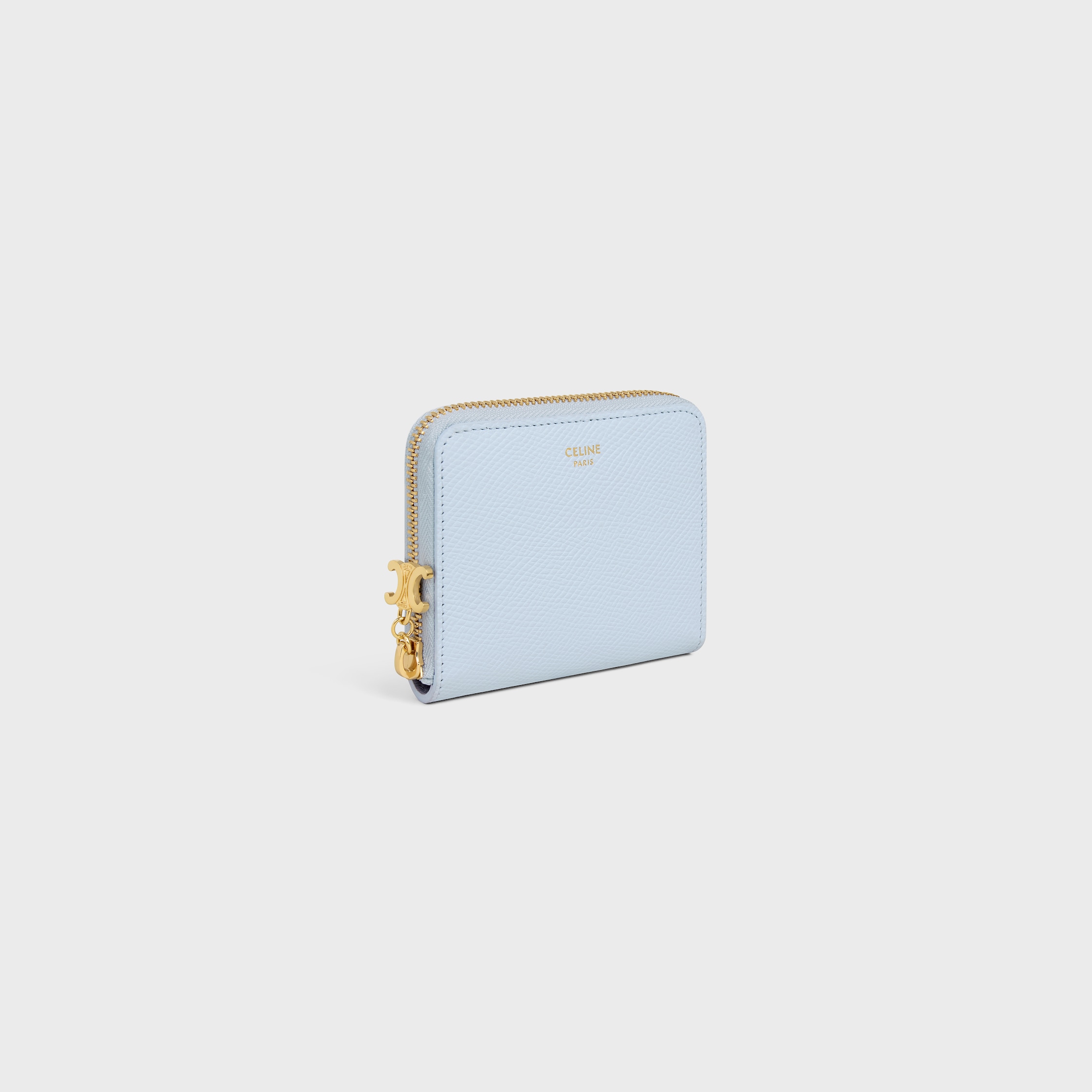 かわいい♪ 国内発送 CELINE ジップウォレット 10N993FVO スモール ジップウォレット / グレインカーフスキン - グラシエ