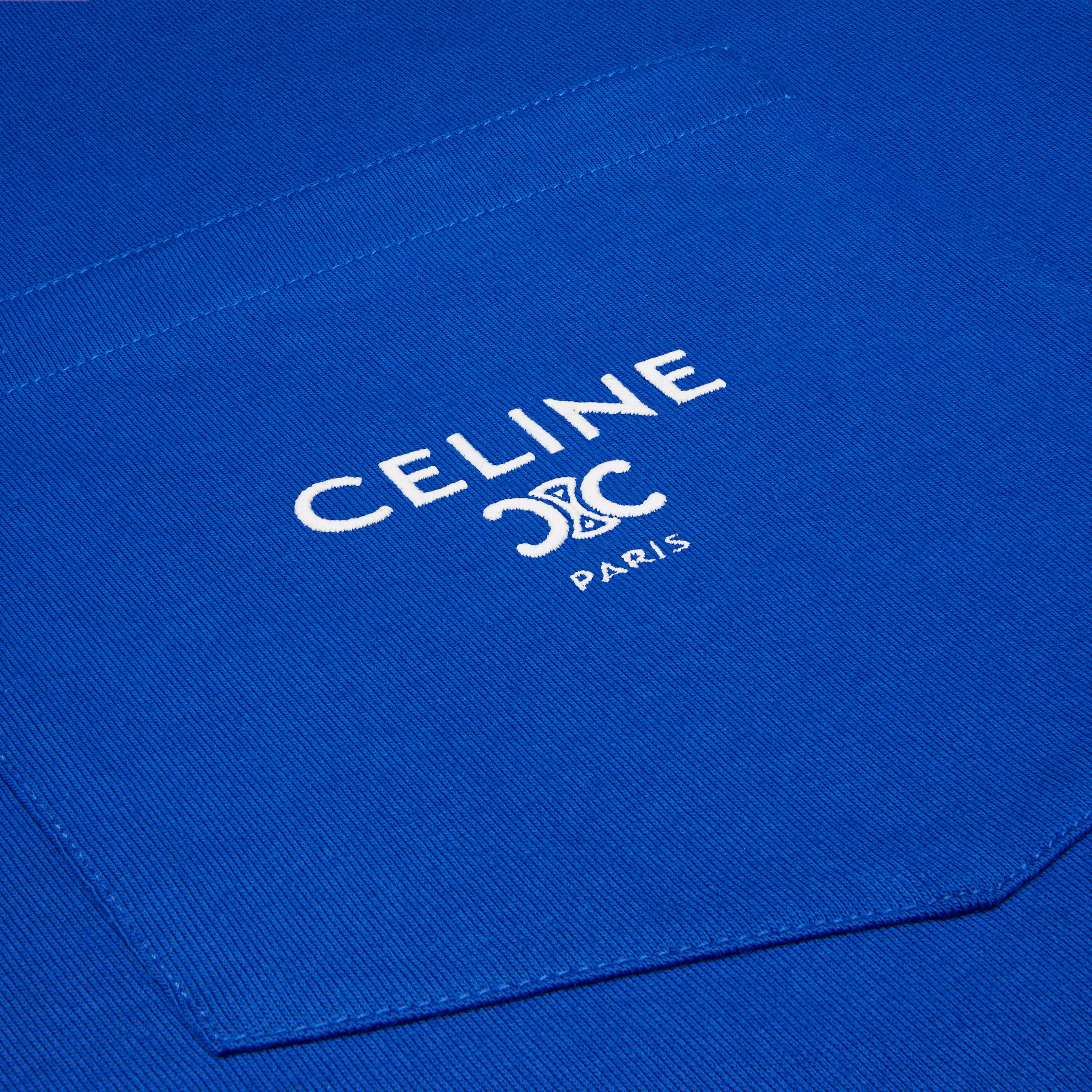 Tシャツ / コットンジャージー - ロイヤルブルー / オフホワイト | CELINE