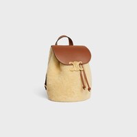 BACKPACK CELINE BONNIE IN Shearling - NATURAL / TAN - NEW - 2 | CELINE