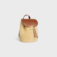 BACKPACK CELINE BONNIE IN Shearling - NATURAL / TAN - MORE LINES - 2 | CELINE