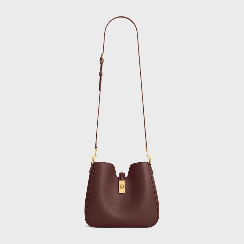 SMALL CAMILLE 16 SOFT BAG IN SMOOTH CALFSKIN - CHESTNUT - MORE LINES - 1 | CELINE