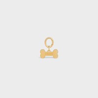 Bone dog medal in brass - GOLD - DOG ACCESSORIES - 1 | CELINE