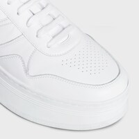 BLOCK SNEAKERS WITH WEDGE OUTSOLE in CALFSKIN - OPTIC WHITE -  - 1 | CELINE
