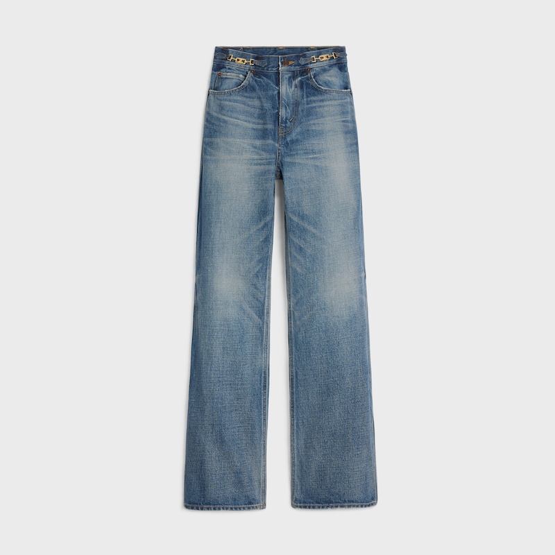 JANE FLARE JEANS IN DENIM UNION WASH - UNION WASH -  - 1 | CELINE