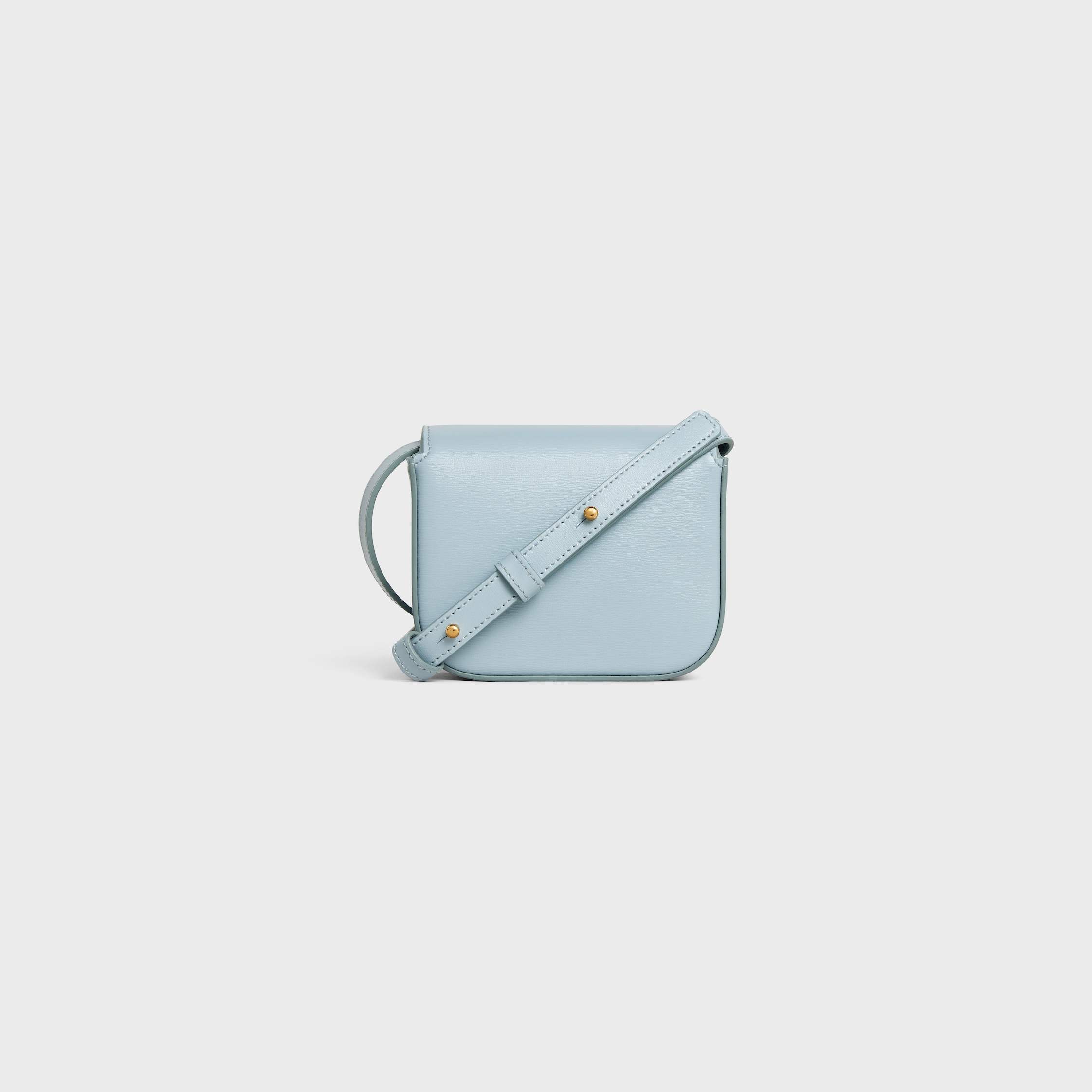 CELINE ロゴ クロードミニ ショルダーバッグ アイスブルーNEW セリーヌ CELINE ミニ クロード 10I513 アイスブルー シャイニー