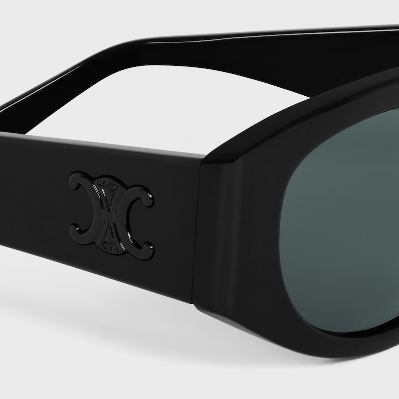 Triomphe Men 02醋酸酯太陽眼鏡 - 黑色/黑色 -  - 1 | CELINE