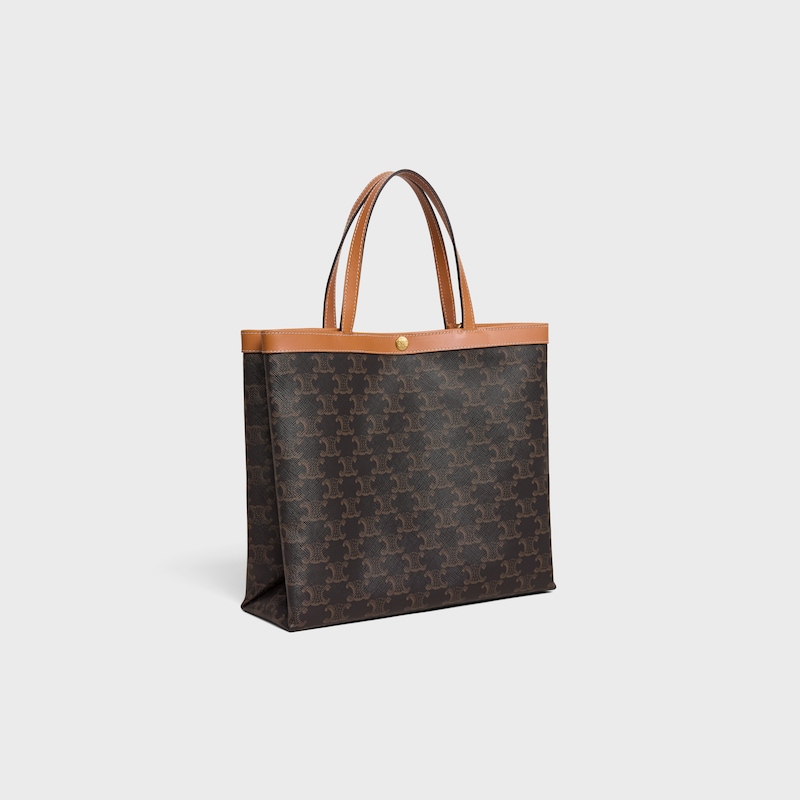small square cabas IN TRIOMPHE CANVAS - HONEY - TRIOMPHE CANVAS - 1 | CELINE
