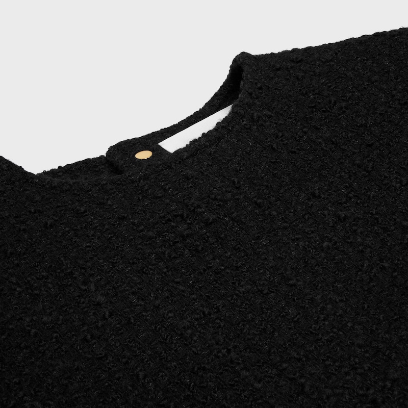 top manches longues natté laine - Noir -  - 1 | CELINE