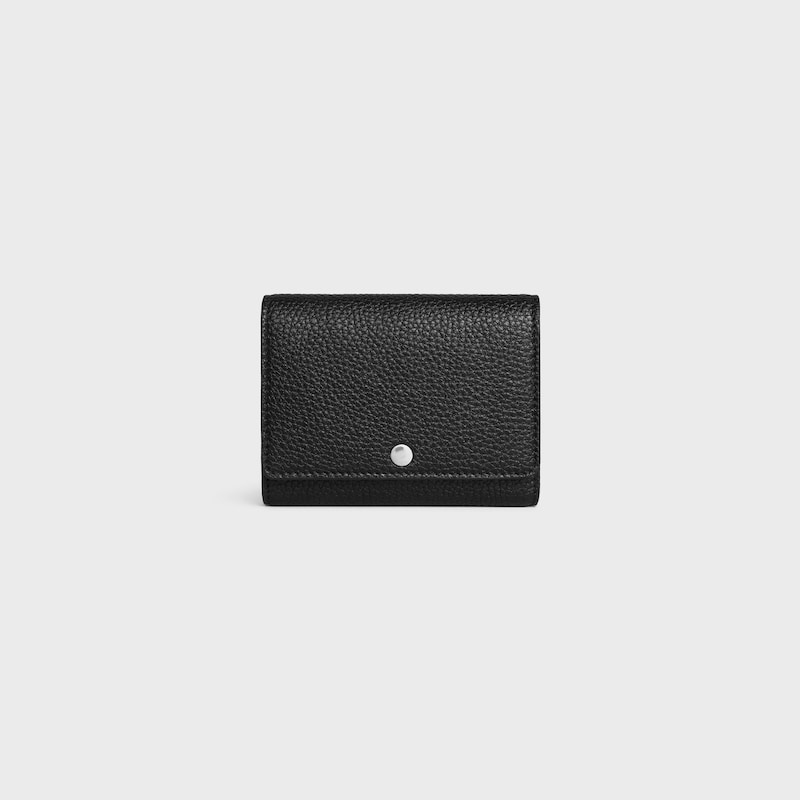 Business Card Holder IN GRAINED CALFSKIN - BLACK - NEW - 1 | CELINE